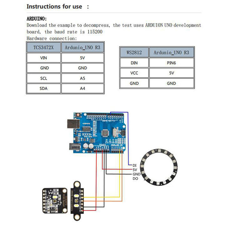 Color Recognition Module Color Recognition Sensor TCS230 TCS3200 Bright Light Sensor Color ...