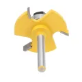 Drillpro 6mm Shank 3Tooth T Mortise TenonKnife Tools DIY Woodworking Milling Cutter Tongue Groove Router. 