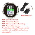 85mm Smart GPS Speedometer Waterproof TFT Screen Digital Tachometer Odometer with GPS Antenna for Car Boat Motorcycle. 