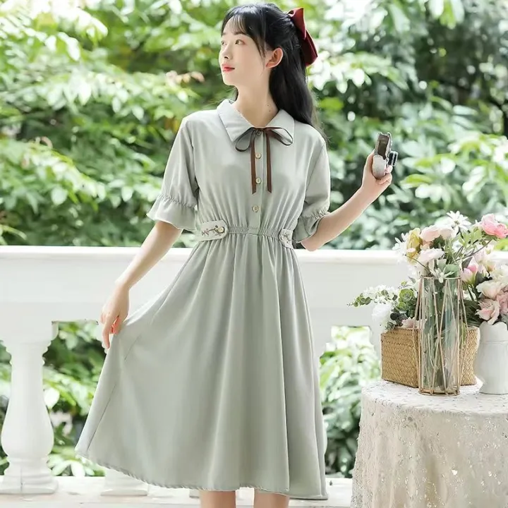 New%20Chinese%20Style%20Dress%20Women's%20Clothing%20Summer%202024%20New%20Junior%20High%20School%20Student%20Mori%20Style%20Skirt%20Girl's%20Long%20Dress%20Super%20Fairy%20-%20Image%207