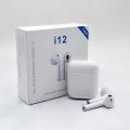 Premium Quality i12 TWS True Wireless Bluetooth Headset 5.0 Touch Control Earbuds for Android and iOS Mobile Phone. 