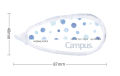 KOKUYO Campus 5mm*8m Paper Color Correction Tape Replaceable Core Correct Mistakes School Supplies Japanese Stationery. 