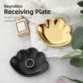 Stainless Steel Bedroom INS Han Feng Household Storage Tray Jewelry Tray Storage Metal Pallet. 