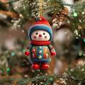 Acrylic Christmas Pendant Eye-Catching 8*5cm Character Ornament Acrylic Decoration for Party Decoration Car Interior Holiday. 