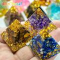 1.18in Natural Crystal Pyramid Energy Generator Quartz Amethyst Reiki Healing Crystal Chakra Pyramid Meditation Tool Home Decor. 