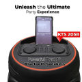 KTS-2058 Partybox Portable Wireless Bluetooth Speaker with Led Light RGB Support with Dual Wireless Mic, FM, AUX, USB, SD Card Karaoke Speaker with 2 Bluetooth Mic Mic Buffel Subwoofer with 2 FM Mic Music Player Party Box KTS Speaker KTS 2058. 