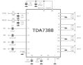 TDA7388 Amplifier 4CH IC 4 x 45 W quad bridge sound amplifier MP3 Alternative for TPA3110. 