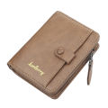 Casual men wallets multifunction short zipper purse multi-card position driver's license card holder brief male small wallet. 