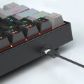 60 Percent Wired Mini Portable Hot Swap RGB Backlit 61 Keys USB Mechanical Keyboard Control For PC Gamer Girl Slim FL Esports. 