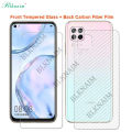 BLKNAIM 2IN1 HD clear Tempered glass for huawei nova 7i mobile phone screen protector lens camera film earphone lens protector film tempered glass 9H. 