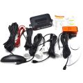 【white】 Car Parktronic Parking Sensor 4 Reverse Backup Monitor System Display. 