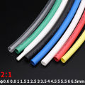 2M Dia 0.6 0.8mm 1mm 2mm 3mm 4mm 5mm 6mm 6.5mm Heat Shrink Tube 2:1 Shrink Ratio Polyolefin Insulated Cable Wire Protect Sheath. 