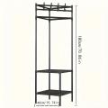 Stainless Steel Corner Shelf Rack / Corner Coat Rack 3 Layer Multipurpose Cupboard Industrial Storage Corner Shelving for Bedroom, Living Room, Kitchen, & Etc.. 