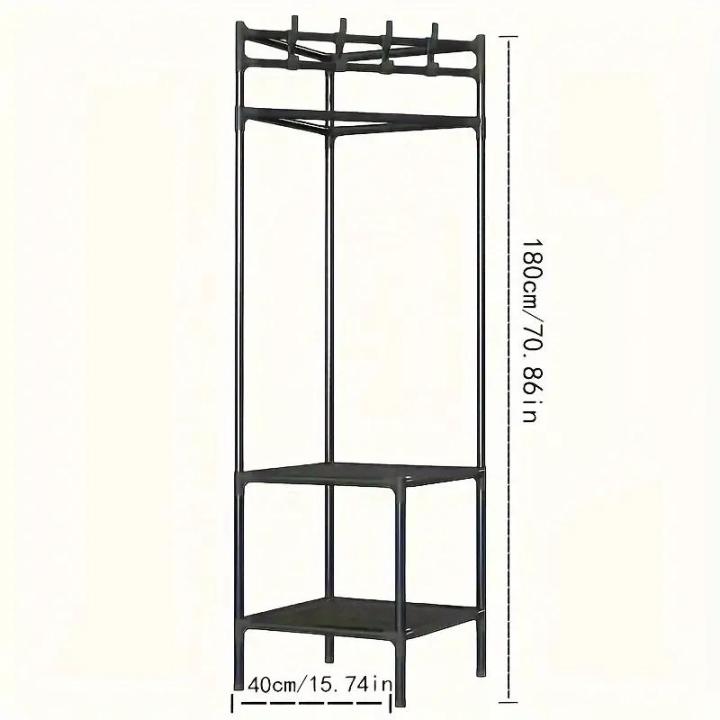 Multi-Function%20Corner%20Coat%20Rack,%20Floor%20Stationary%20Clothes%20Hanger%20Shelves,%20Removable%20Metal%20Clothes%20Storage%20Shelves,%20Hanging%20Shelf%20Bedroom%20Standing%20Corner%20Coat%20Rack%20Easy%20Assembly%20Portable%20Clothes%20Rack%20Furniture%20Storage%20Rack%20-%20Image%203