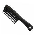 10" Jumbo Comb Hair Combs, Black Wide Tooth Comb Detangling Hair Brush, Paddle Hair Comb, Care Handgrip Comb-Best Styling Comb for Long. 