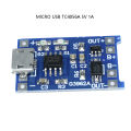 5V 1A USB Type-C 18650 Lithium Li-ion Charging Board TC4056A With Protection Functions For Arduino DIY. 