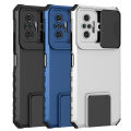 For Xiaomi Redmi Note 10 Pro Phone Case Hard Sliding Lens Protect Kickstand Back Cover. 