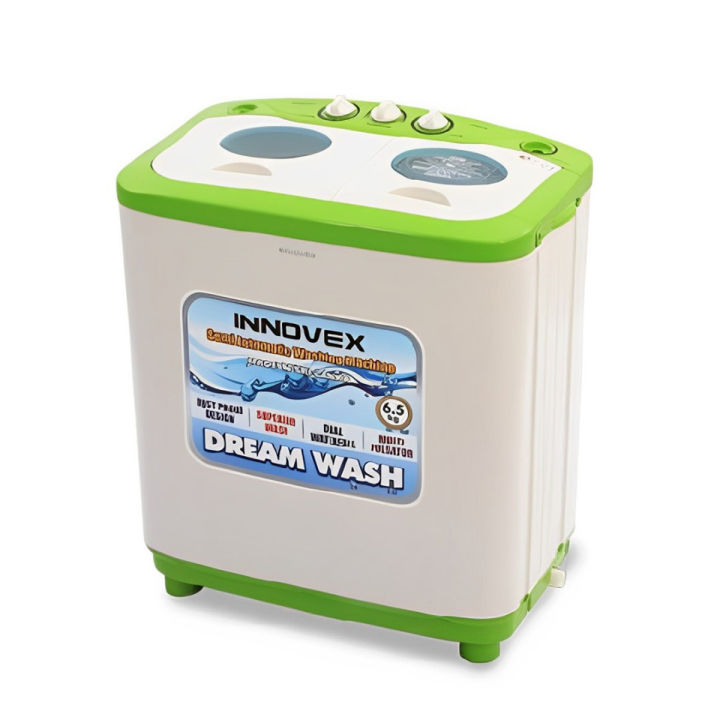 INNOVEX Washing Machine - 6.5Kg - White - DSAN 65