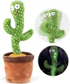 Dancing Cactus Talking Toy,Wriggle Singing Mimicking Cactus,Repeat What You Say,Sing,Dance,Recording,LED. 