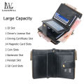 LouisWill Men Wallets Bags Business Wallets PU Clutch Zipper Wallets Fashion PU leather Short Wallet Travel Purses Handbag Coin Pouch ID Credit Cards Holders Wallet for Men. 