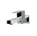 Miller Bib Tap Wall Mounted Tap 1/2" Luxury Heavy Chromium plated Brass Square Lever Silver Bathroom. 