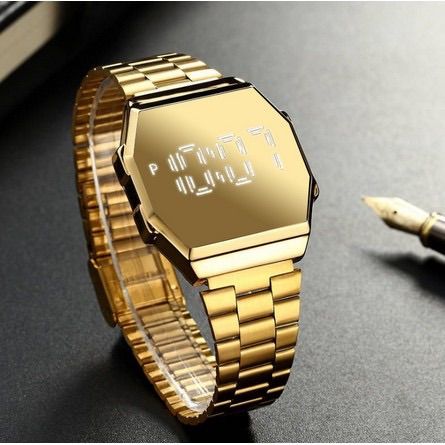 Relo Mirror Touch screen vintage waterproof watch unisex men women watches Relo