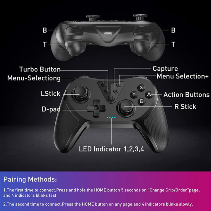 Wireless%20Gamepad%20Controller%20for%20Switch/Switch%20Lite/,%20Switch%20Remote%20Gamepad%20with%20Joystick%20/Programmable%20-%20Image%203