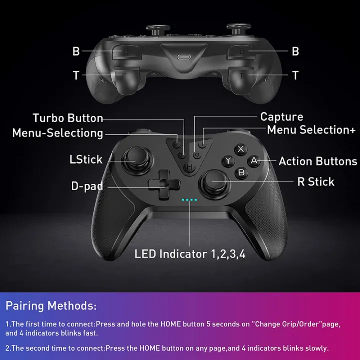 Nintendo%20Switch%20Controller%20Gamepad%20Controller%20for%20Switch/Switch%20Lite/Switch%20OLED,%20Switch%20Remote%20Gamepad%20with%20Joystick%20/Programmable%20-%20Image%202