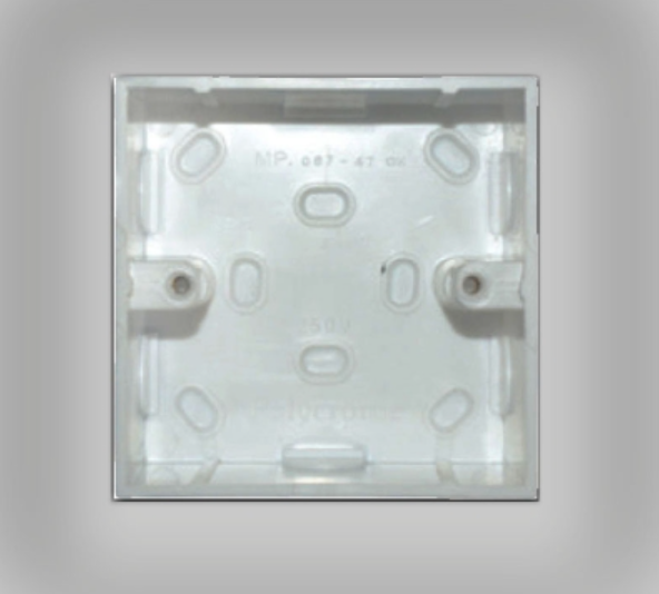 Single Sunk Wall-Mount Box for Electrical Wiring and Component Housing