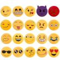 SF 20cm Random 1PC Soft Emoji Yellow Round Cushion Emoticon Stuffed Plush Toy Pillow Birthyday Gift #431859. 