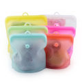 Reusable Silicone Food Storage Bags Reusable Vacuum Food Bag for Freshness High Temp Resistant Date Display Ideal for Seafood Vegetables Soups 500/1000/1500ml Sizes Silicone Food Pouch. 
