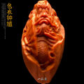 Tianshi Zhong Kui Olive Nut Single Zhong Kui Carved Pendant Handheld Artsy Object Men's Mobile Phone Pendant Stone Carving Single. 