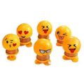 Cute Emoji Mini Shaking Funny Smile Face Springs Dancing Toys Pack of 6. 