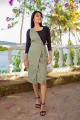 Beachy Bella Overall -Olive. 