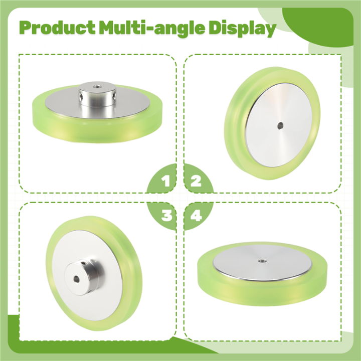 300Mm Aluminum Polyurethane Industrial Encoder Wheel Measuring Wheel ...
