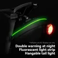 ROCKBROS Bike Bag with Light Double Warning EVA Hard Shell Bike Bag Seat Cycling Tail Rear Pouch Bag Bicycle Saddle. 