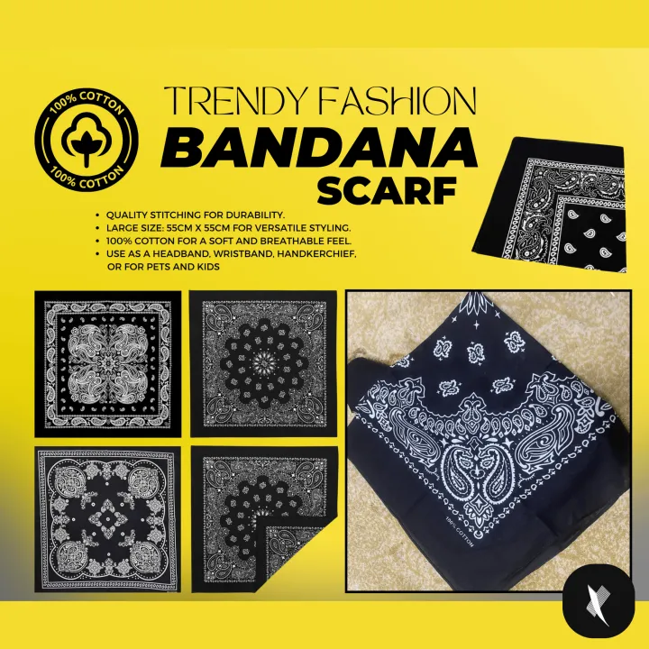 New%20Unisex%20Fashion%20Hip%20Hop%20100%25%20Cotton%20Bandana%20Square%20Scarf%2055cm*55cm%20Black%202025%20Paisley%20Headband%20Printed%20For%20Women/Men/Boys/Girls%20-%20Image%202