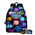 ROBLOX Blox Fruits Primary School Bag Children's Cartoon Backpack Backpack Pencil Case Kawaii Cartoon School Bag Mochila. 