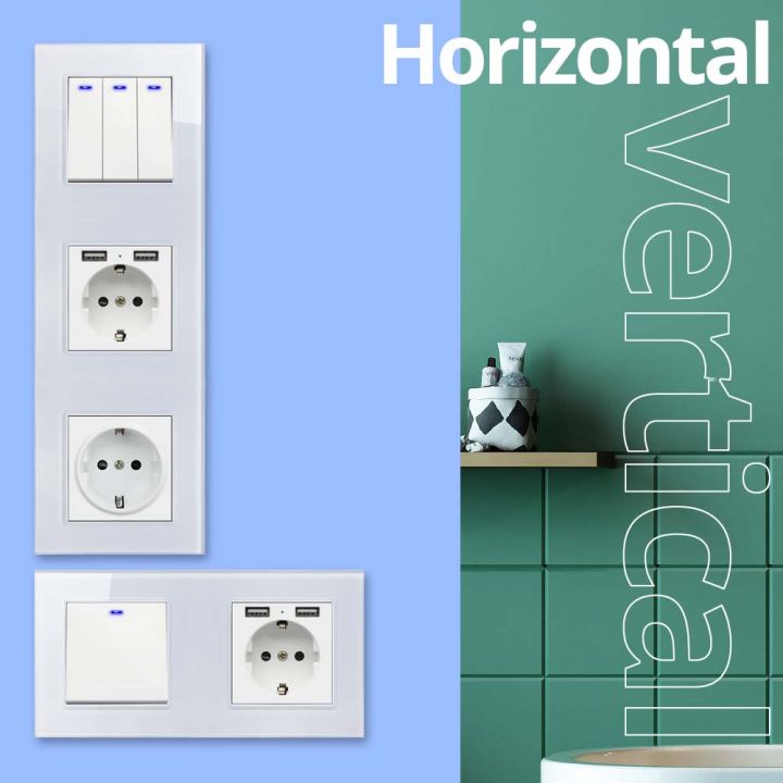 Wallpad%20White%20Glass%20Panel%20Wall%20Switch%20Function%20Key%20Only%20DIY%20Free%20Combination%2052*52mm%201%202%203%204%205%20Multiple%20Frame%20-%20Image%206