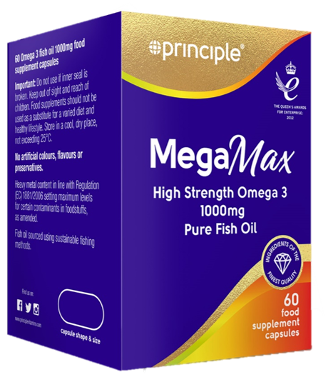 Principle MegaMax Omega-3 1000mg HIGH STRENGTH FISH OIL Capsule 60s ...