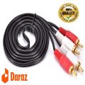 (1.5M/3M/5M/10M) 2RCA Male to 2RCA Male Stereo Audio Cable GoId Plated for Home Theater HDTV Gaming Consoles HiFi Systems. 