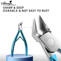 Monja Stainless Steel Professional Toe Nail Clipper Toenails Trimmer&Edge Cutter For Ingrown Thick Toenails Pedicure Tools. 