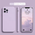 Dark Purple For iPhone 16 Liquid Silicone Phone Case 11 12 13 14 15 Pro Max Mini X XS XR 7 8 14 15 16 Plus Full Protection case. 