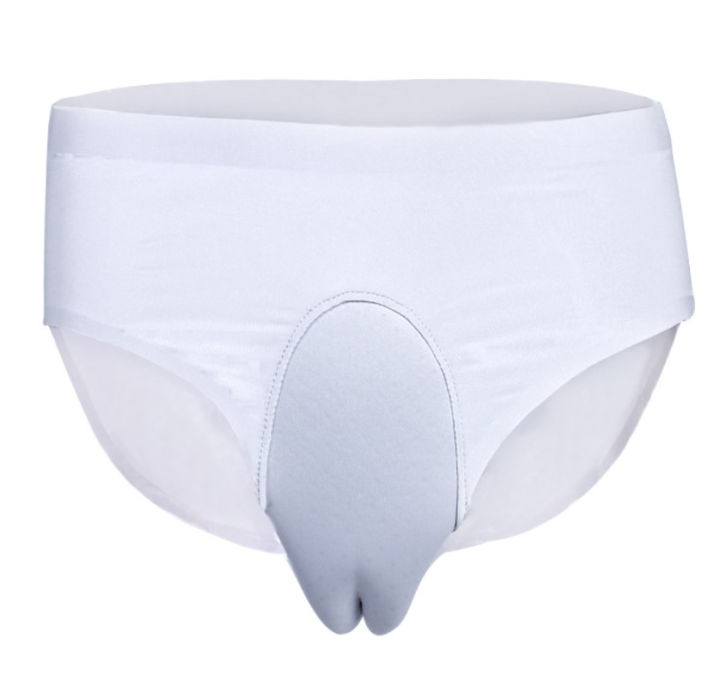 Control Panty Gaff Breathable Ice Silk Ultra-Thin With Padded Crossdresser Shemale Camelto