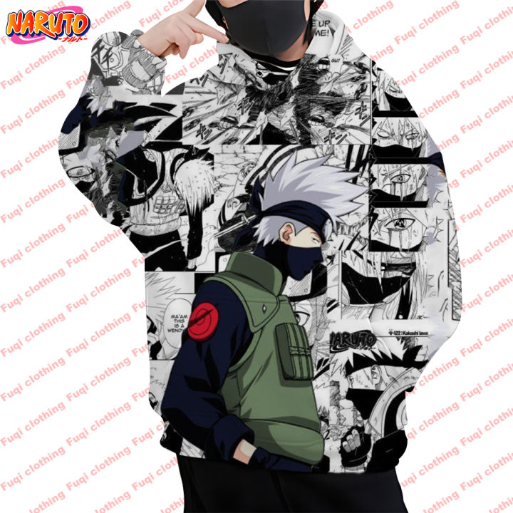 Naruto Hoodie Unisex Harajuku Japanese Anime Uchiha Itachi Print