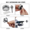 JAERBEE 2X Mini Lathe Chuck Set, Z011 Extension Three Jaw Chuck and Connecting Rod Set, Electric Drill Chuck. 