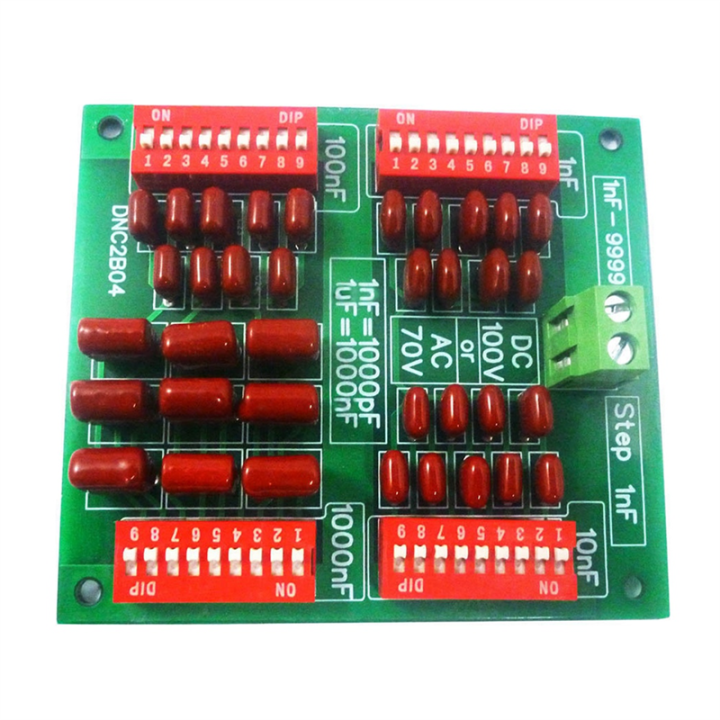 DNC2B04 Capacitor Board 1Nf to 9999Nf Step-1Nf Four Decades ...