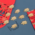 10Pcs FengShui Golden Money Turtle Japanese Lucky Tortoise for Fortune Wealth ZHANGNA. 