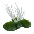 【jellyfishleaf Aquarium Artificial Duckweed Floating Plastic Green White Plant. 