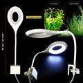 RS-S80 LED Lamp White, Blue LED Aquarium Light 6.4W Planted Tank Light Aquarium Bowl Light. 